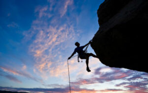 Resilient Leadership - Climber on rock face