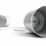 Assertiveness at work - Communication cans connected by string